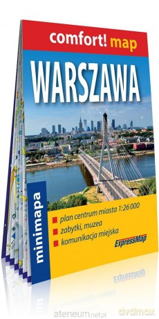 Comfort! map Warszawa 1:26 000 minimapa [KSIĄŻKA]