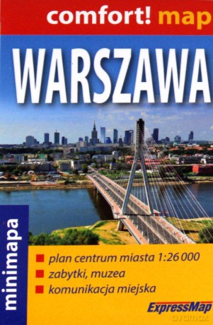 Comfort! map Warszawa 1:26 000 minimapa [KSIĄŻKA]