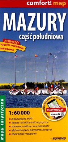 Comfort!map Mazury część południowa 1:60 000 mapa