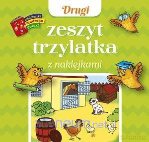Drugi zeszyt trzylatka z naklejkami - Anna Wiśniewska [KSIĄŻKA]