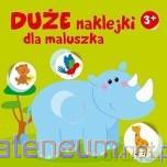 Duże naklejki dla maluszka - nosorożec 3+ [KSIĄŻKA]