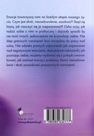 Emocje. Wolni od złości, zazdrości i strachu - OSHO [KSIĄŻKA]