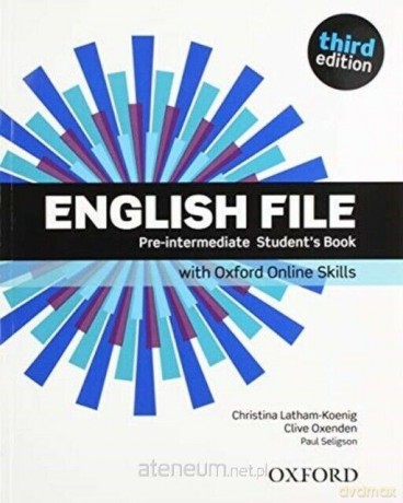 English File 3E Pre-Interm podręcznik + online practice [KSIĄŻKA]