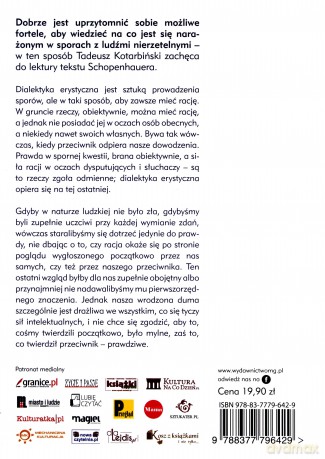 Erystyka, czyli sztuka prowadzenia sporów - Artur Schopenhauer [KSIĄŻKA]