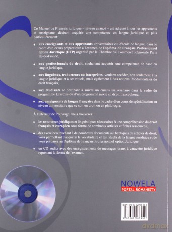Francais langue juridique niveau avance - Jean-Michel Gallerne [KSIĄŻKA]