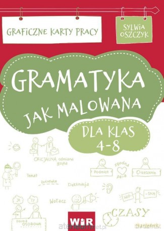 Gramatyka jak malowana. Graficzne Karty pracy dla kl.4-8 - Sylwia Oszczyk [KSIĄŻKA]