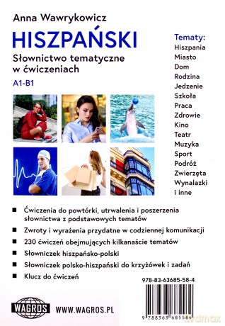 Hiszpański. Słownictwo tematyczne w ćwiczenie A1-B1 - Anna Wawrykowicz [KSIĄŻKA]