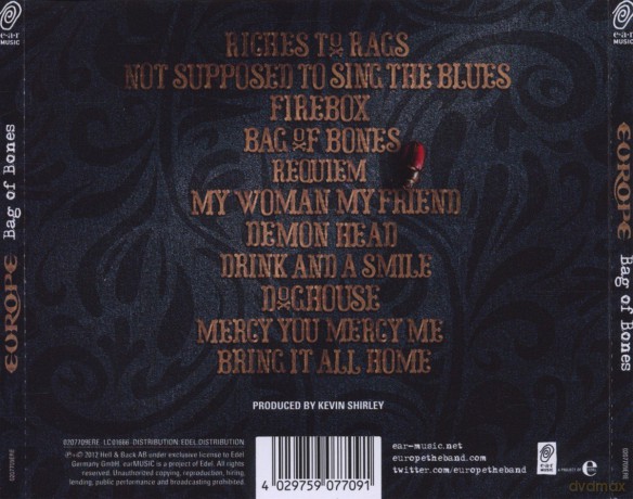 Europe: Bag Of Bones  [CD]