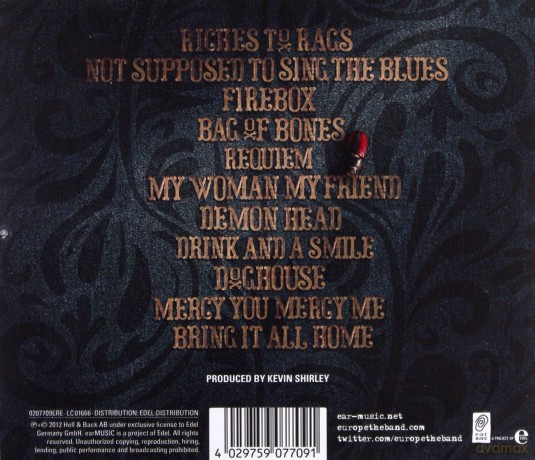 Europe: Bag Of Bones  [CD]