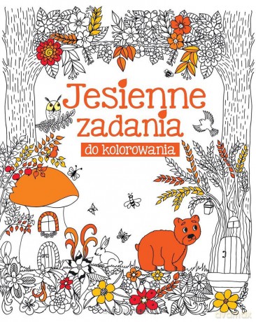 Jesienne zadania do kolorowania [KSIĄŻKA]