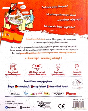 Kapitan Nauka Księga hiszpańskich słówek - Joanna Ostrowska [KSIĄŻKA]
