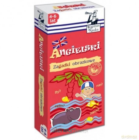 Kapitan Nauka Zagadki... Angielski 4-6 lat [KSIĄŻKA]