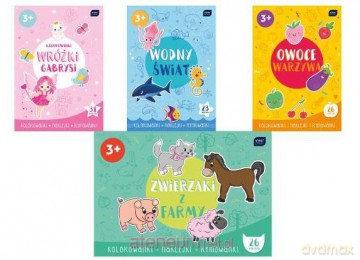 Kolorowanka A4 z nakl. mix wzorów [KSIĄŻKA]
