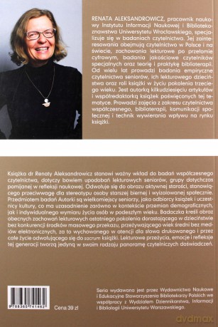 Książka w życiu seniorów na początku XXI wieku - Renata Aleksandrowicz [KSIĄŻKA]