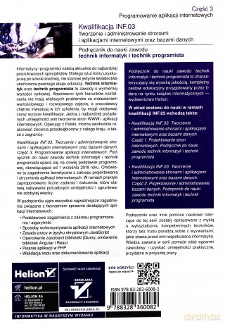 Kwalifikacja INF.03. Programowanie aplikacji cz. 3 - Jolanta Pokorska [KSIĄŻKA]