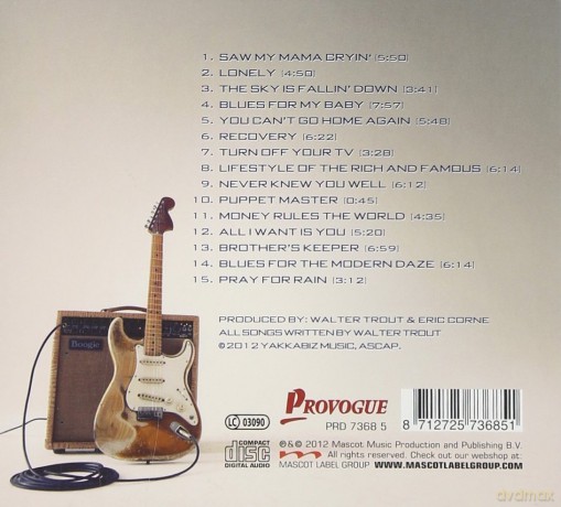 Walter Trout: Blues For The Modern Daze Limited Edition (digipack) [CD]