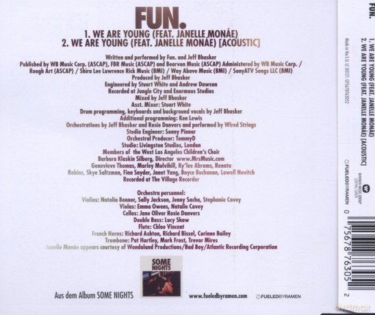 Fun: We Are Young (Feat.Janell Monae) [CD]