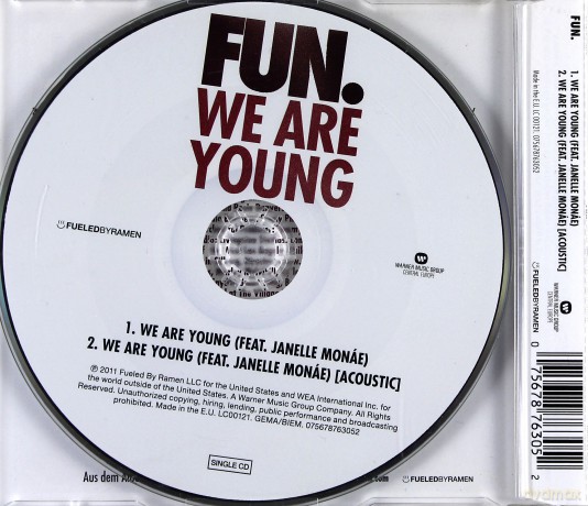 Fun: We Are Young (Feat.Janell Monae) [CD]