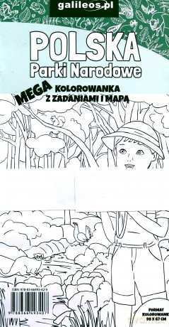 Mapa dla dzieci. Polska. PN + mega kolorowanka