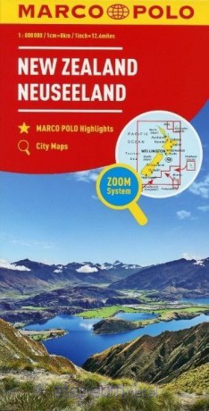 Mapa Marco Polo - Nowa Zelandia 1: 800 000