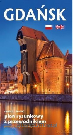 Mapa rysunkowa z przewod. - Gdańsk w.pol/ang [KSIĄŻKA]