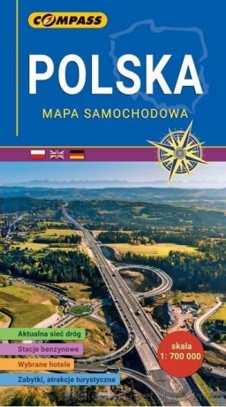 Mapa samochodowa - Polska 1:700 000