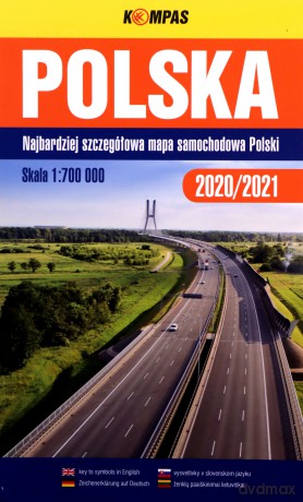 Mapa samochodowa 1:700 000 Polska