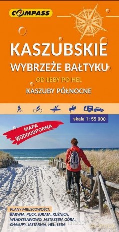 Mapa tur. Kaszubskie wybrzeże Bałtyku 1:55 000