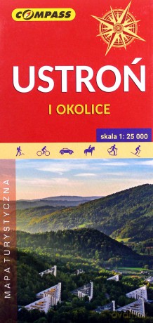 Mapa turyst. Ustroń i okolice. Brenna.. 1:25 000
