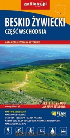 Mapa turystyczna - Beskid Żywiecki 1:25 000