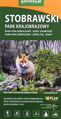 Mapa turystyczna - Stobrawski Park Krajobrazowy