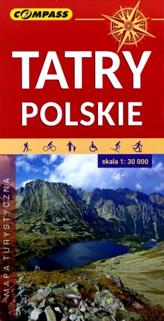 Mapa turystyczna - Tatry Polskie 1:30 000