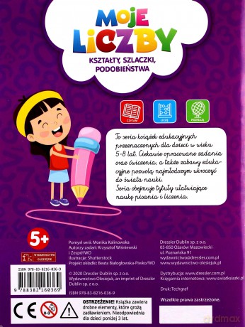 Moje liczby: Kształty, szlaczki, podobieństwa - Krzysztof Wiśniewski, Monika Kalinowska [KSIĄŻKA]