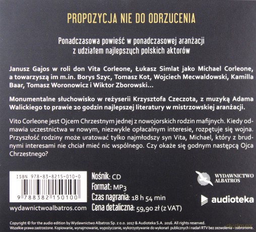 Ojciec Chrzestny.Superprodukcja - Mario Puzo [AUDIOBOOK]