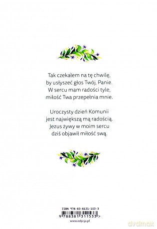 Pamiątka Pierwszej Komunii Św. - Dla chłopca [KSIĄŻKA]