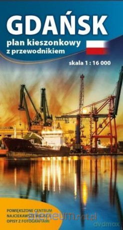 Plan kieszonkowy z przewod. - Gdańsk 1:16 000 [KSIĄŻKA]