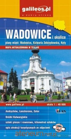 Plan mista - Wadowice i okolice 1:40 000 [KSIĄŻKA]