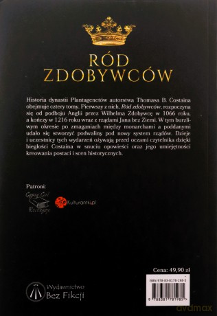 Plantageneci (Tom 1) Ród zdobywców - Thomas B. Costain [KSIĄŻKA]