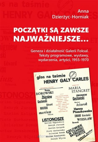 Początki są zawsze najważniejsze - Anna Dzierżyc-Horniak [KSIĄŻKA]