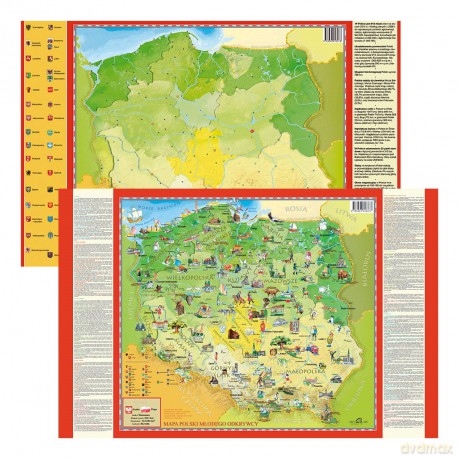 Podkładka na biurko - Polska młodego odkrywcy 