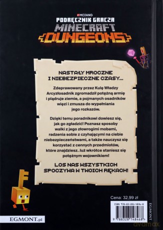 Podręcznik gracza Minecraft Dungeons - Milton Stephanie [KSIĄŻKA]