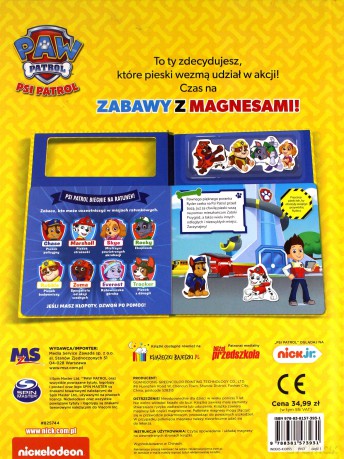 Psi Patrol. Zabawy z magnesami. Wybrani do akcji [KSIĄŻKA]