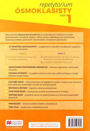 Repetytorium Ósmoklasisty podręcznik 7 cz.1 [KSIĄŻKA]