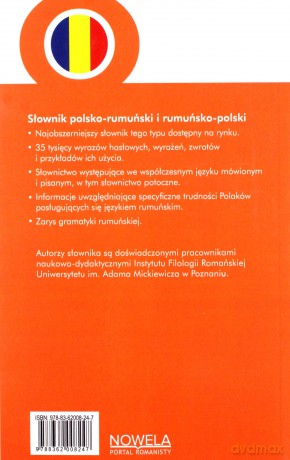 Słownik polsko-rumuński rumuńsko-polski - Klimkowski Tomasz, Teodorowicz Justyna, Ivancu Emilia [KSIĄŻKA]