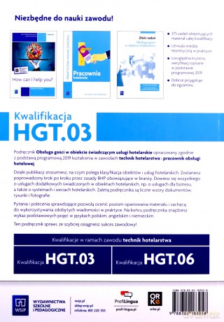 Technik hotelelarstwa Obsługa gości Kwalifikacja HGT.03 Podręcznik cz.1 - Witold Drogoń, Bożena Granecka-Wrzosek [KSIĄŻKA]