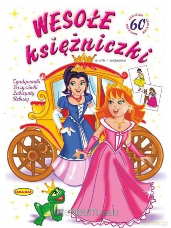 Wesołe ksieżniczki. Zgadywanki [KSIĄŻKA]
