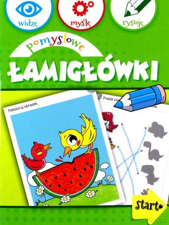 Widzę, myślę, rysuję. Pomysłowe łamigłówki [KSIĄŻKA]