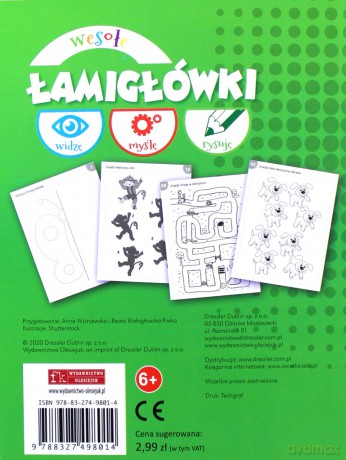 Widzę, myślę, rysuję. Wesołe łamigłówki [KSIĄŻKA]