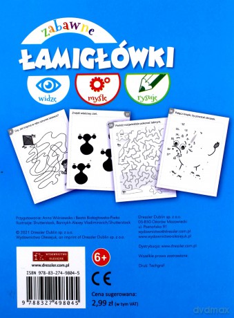 Widzę, myślę, rysuję. Zabawne łamigłówki [KSIĄŻKA]