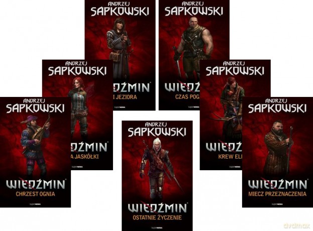 Wiedźmin Komplet (Tomy 1-7) - Andrzej Sapkowski Pakiet [7xKSIĄŻKA]